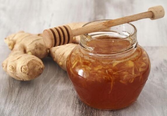 Méadaíonn mil nádúrtha i gcomhcheangal le fréimhe ginger potency